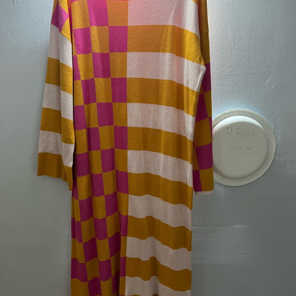 Dressed in LALA Pink and Orange Maxi Dress